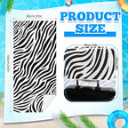 2 Pack Car Seat Towel Covers with Storage Bag 63 x 32 Inch Athletic Running Towel Seat Sweat Washable Non Slip Cover Gift for Car Outdoor Sport Activities (Zebra)