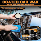 Car Wax Polish, Carnauba Wax Restores Shine High Hydrophobicity & Antioxidant, Long-Lasting Protection Gentle Formula For Cars, Rvs, Trucks, Motorcycles - Includes Sponge & Towel - 1pack 3.53oz