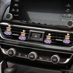 Daisy Bottle Car Air Freshener Clips, 2 Pcs Cute Daisy Car Air Vent Clip, Coquette Auto Air Conditioning Outlet Diffuser Perfume Clips, Interior Decoration (Purple, one size)