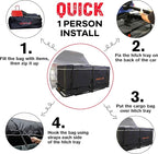 Hitch bag - 100% Waterproof Large Hitch Tray Cargo carrier bag 59" x 24" x 24" (20 Cu Ft) + Storage Bag