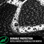 Turtle Wax Hybrid Solutions Ceramic Acrylic Black Car Polish and Wax, Car Scratch Remover & Car Paint Restorer for Black Cars, Deep Shine, Ceramic Coating Protection & Water Beading, 14 oz (Pack of 6)