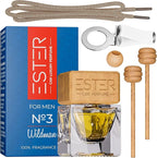 Car Luxury Perfume - Sauvage - Air Freshener - №3 Wildman: For Men - 1Fl Oz Luxury Essential Oil Diffuser with Sticks - Strong and Long-Lasting Scent