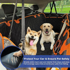 Dog Car Seat Cover for Back Seat - Waterproof and Anti-Slip Car Dog Seat Cover, with Hammock Design for Safe and Comfortable Travel, Suitable for Most Cars Trucks SUVs