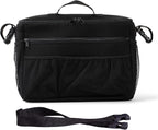 J.L. Childress Cool 'N Cargo Stroller and Wagon Cooler and Organizer - Universal Fit - Insulated - Attaches to Strollers, Wagons, Walkers and Wheelchairs - Large Capacity - Black