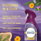 Febreze Air Mist Air Freshener Spray, Odor-Fighting Room Spray, Air Fresheners for Home and Bathroom and Kitchen, Aerosol Can, Mountain Scent, Purple, 8.8oz (Pack of 3)