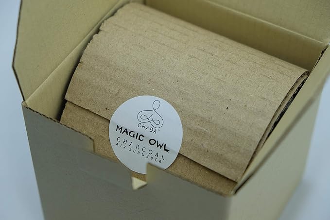 Chada Magic Owl Activated Charcoal Deodorizer - Natural Odor Eliminator, No Chemicals, Absorbs Smoke, 270g