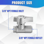 M MINGLE Ball Valve Pressure Washer, 3/8" Quick Connect Ball Valve for Power Washer Hose, 5000 PSI