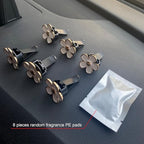 6 Pieces Daisy Air Vent Clips Flower Decoration Car Air Freshener Clips Air Conditioning Outlet Clip Charm Colorful Car Interior Decor Accessories for Girls Women