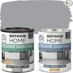 Rust-Oleum 367592 Home Interior Floor Coating Kit, Matte Aged Gray