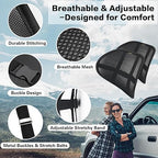 Lumbar Support Back Support for Office Chair 2 Pack Lumbar Support Pillow for Car Chair Back Support with Double Layer Breathable Mesh & Adjustable Straps