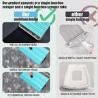 Mini Pet Hair Remover – 2025 Reusable Carpet Rake & Fur Scraper for Furniture, Car Interior, Hair Remover Brush for Bed, Couch, Home Surfaces Blue