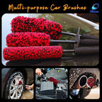 Premium Microfiber Wheel Cleaner Brush | Soft Non-Metallic Rim Cleaner Brush with Ergonomic Handle | Durable Wheel Brush for Cleaning Rims & Wheels | Small Size