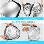 Car Windshield Sun Shade Sunshade Compatible With BMW 3-Series 328i 335i 320i 330i 325i F30 F31 M3 E60 E61 2026 2025 2024 2023 2022 2021-2013 Accessories, Foldable Car Front Window Sun Shield