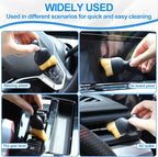 IPELY 6 Pack Car Cleaning Supplies – Car Duster Interior & Brush Interior & Cleaning Gel, Car Detailing Cleaning Kit for Cars, Trucks, SUVs & RVs