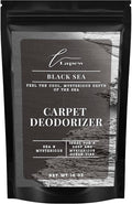 Lapew Black Sea Carpet Deodorizer Powder - Pet Safe Freshener for Vacuuming | Scented Odor Eliminator for Home | 16 oz