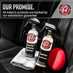 Adam's Polishes Leather Care Kit - Leather Cleaner & Conditioner Car Cleaning Supplies | UV Protection for Interior Accessories Steering Wheel Seat Dash Vinyl Shoe Polish Jacket