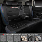 CAR PASS Leather seat Covers,Automotive Universal Sport car seat Cover Super 5mm Composite Sponge Inside,Airbag Compatible fits Most SUVs, Trucks,and Vans (Full Set,Chameleon Iridescent Reflective)