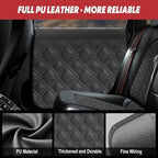 Dog Car Door Protector – 20% Larger Design for Sedans, Family Cars and Small SUVS, 2 Packs Thickened PU Material Waterproof Door Panel Covers, Protects Doors from Dog Scratching