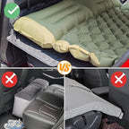 Car Rear Seat Mattress Extension Plate, Foldable Car Back Seats Extender for Sleeping, Increase Travel Trunk and Camping Bed Camping Space for SUV, Model Y/3(Upgraded Leather)
