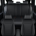 Seat Covers for Mercedes-Benz GLC 2023 2024 2025, Custom Fit All-Weather Car Seat Protectors Full Set, Waterproof Premium Leather, for 5-Seater Model - Black