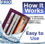 FRIO Cooling Wallet - Insulin Cooler for 45+ Hours of Stress Free On The Go - Red - Large