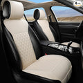 West Llama Linen Car Seat Covers-Breathable & Soft-Front Car Seat Protector Universal Fit 90% Cars,SUVs,Trucks,Diamond Pattern- 1Pair,Beige