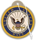 Elektroplate Officially Licensed United States Navy Automotive Air Fresheners for Vehicles | New Car Scent (6-Pack) | Made in the USA