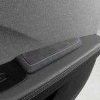 BETTERHUMZ Car Door Armrest Cushion Pad for Alcantara Suede, Car Elbow Rest Pad for BMW 3 4 5 6 7 8 X1 X3 X4 X5 X6 Z4 Series Car Accessories (Right, Blue red line)