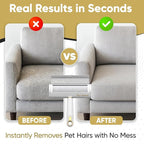 Pet Hair Remover & Reusable Lint Roller – Cat & Dog Hair Remover for Furniture, Couch, Carpet, Bedding, Clothes & Car – Portable Fur Remover Tool + Pet Hair Removal Glove Bundle