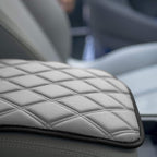 FH Group Neosupreme Gray Diamond Pattern Center Console Pad – Water-Resistant Armrest Cover Protector for Cars, SUVs & Trucks