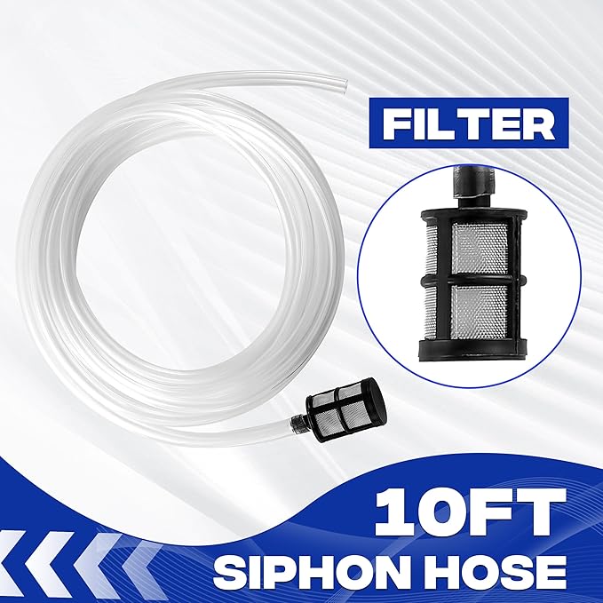 JOEJET Downstream Injector for Pressure Washer, Fixed Chemical Injector Kit with 3/8 Inch Quick Connect, 10 Ft Siphon Hose, 3-5 GPM