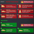 IVICY Faux Linen Front Car Seat Cover – Durable, Non-Slip Seat Protector for Cars – 1 Unit, Light Brown