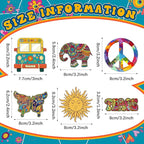 12 Pcs Scented Hippie Car Accessories - Cute Car Fresheners for Women & Men - Hanging Freshener for Interior Decoration