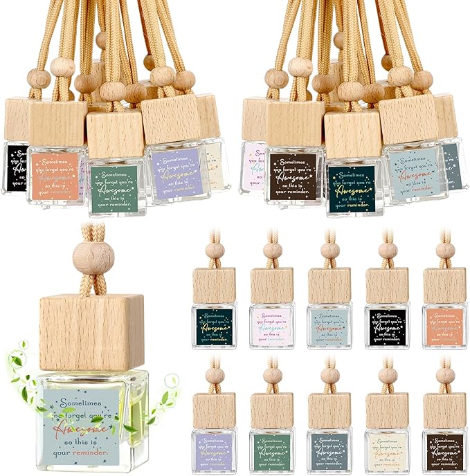 50 Pcs Appreciation Gift Bulk for Coworker Inspirational Empty Hanging Car Air Freshener Diffuser, Sometimes You Forget Your Awesome Thank You Gifts for Nurse Staff Teachers