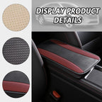 Stylish Car Center Console Cover,PU Leather Car Armrest Cover Prevent Scratches on Center Console,Universal Car Armrest Cushion Car Accessories Interior for Car SUV Truck (Burgundy)
