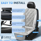 FLORICH Cooling Car Seat Cushion Front Seat Ventilated Car Seat Cover 2-Hours Auto Off Cooling Mat for Car Seats with 3-Speed Adjustable Universal Fit for 12V/24V Car SUV Truck Van for Summer, Gray