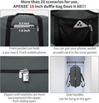 Small Gym Bag 18 inch Carry On Duffel Bag for Weekender Travel - Dark Grey