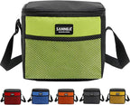 6 Can/5L Lunch Bag for Women Men Portable Lunch Box Small Cooler Bag Soft Collapsible Reusable Insulated Lunch Tote for Everyday Work Travel (Green)