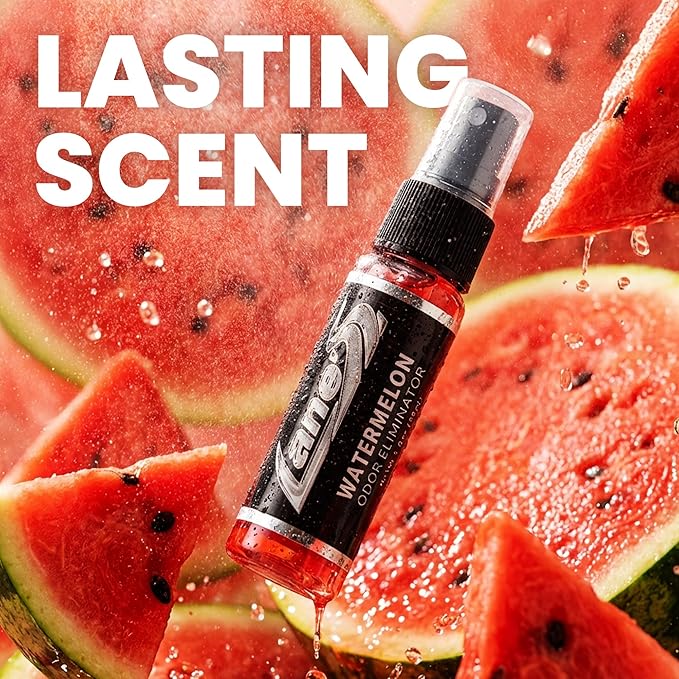 LANE’S Premium Car Air Freshener "Watermelon" - 1oz Oil-Based, Long-Lasting Auto Scent Spray - Food, Pet, Odor Smell Deodorizer for Cars, Trucks, SUVs' Interior Leather, Carpet, Upholstery