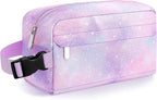 Small Insulated Snack Bag Lunch Bag for Kids Lunch Box for Women/Men, Collapsible [3L/5-Can] Reusable Lunch Bag Cooler Bag for Bottle with Handle Buckle for Work/School/Travel,Pink Starry Sky