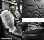 Red Rain Ford Leather Auto Seat Cushion Customized Fit for Ford Bronco Seat Cover 4 Door 2025 2024 2023 2022 2021 Black and Grey Interior Accessories (Bronco 4Door-Black+Grey)