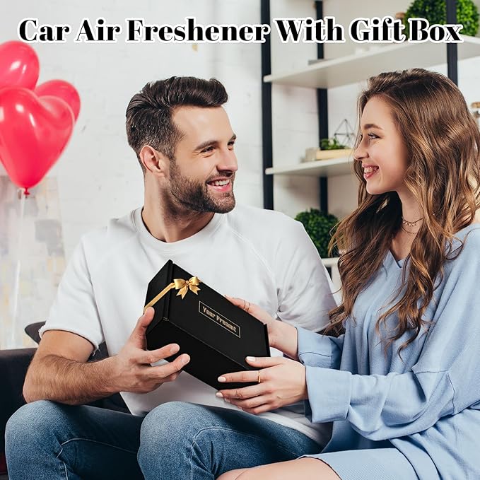 4 Pack Car Air Freshener Hanging, Natural Essential Oil Car Fresheners Long Lasting Car Fresheners Diffuser,Air fresheners for Home,Cute Car Interior Accessories for Women/Men