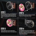 WOCOCN Customized Photo Car Air Freshener, Double-Sided Record Player Design, Unique Turntable Vinyl Shape,Meaning Gifts for Dad, Mom, Friends, Colleagues（9pcs）