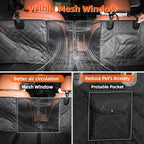 MIROZO Dog Car Seat Cover for Back Seat Hard Bottom,Back Seat Extender for Dogs, 600D Heavy Dog Car Seat Cover Pet Seat Cover Large Space Travel Bag for Dog with 5-Fold Bottom for Truck Car SUV