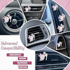 x xotic tech 4Pcs Bling Air Vent Fresh Clips Rhinestone Car Fresheners Air Outlet Decor Car Interior Crystal Charm Accessories Valentine's Day Gifts for Her Girlfirend Women (Pink High Heel Shoes)