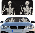 Windshield Sun Shade Foldable Car Front Window Covers for Car Accessories Sun Heat UV Rays Visor Protector Protection for Universal Cars SUV Truck(Skeleton)