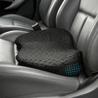 Car Seat Cushion - Memory Foam Seat Pad for Sciatica & Lower Back Pain Relief - Driving Cushion with Breathable Mesh Cover - Road Trip Essentials for Drivers (3D Black)