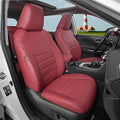 HKZ Fit RAV4 Car Seat Cover Set for 2013 2014 2015 2016 2017 2018 Toyota RAV4 Limited XLE SE Platinum Adventure-Leather(Burgundy)