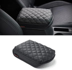 KMMOTORS Seltos(2020~2025) Center Console Cover, Armrest Cushion, Console Protector, Vegan Leather, Seltos Accessories