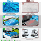 ENYORSE Golf Cart Seat Covers - Ethnic Style Golf Cart Towel Blanket for 2/4 Seater, Soft & Breathable Microfiber, Keeps Seats Cool & Comfortable, 51”x31”, Fits EZGO/Yamaha/Club Car